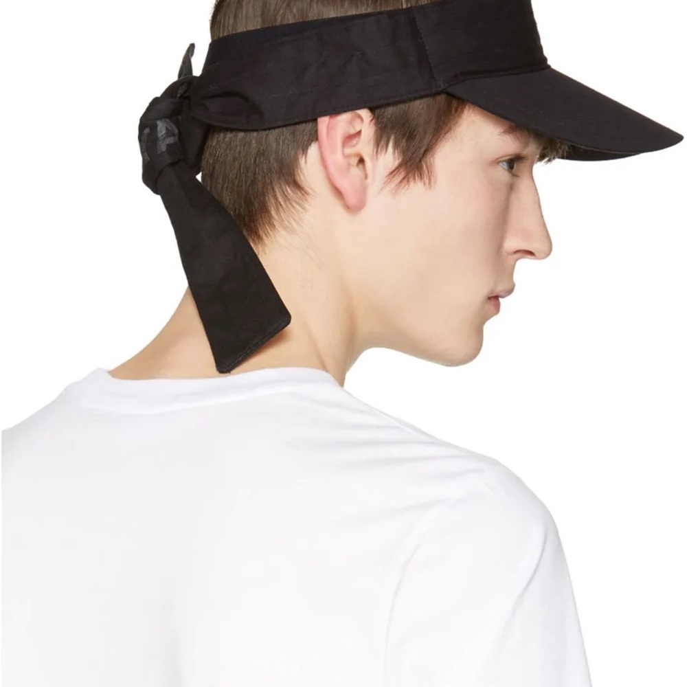 Y3 Black Slogan Visor